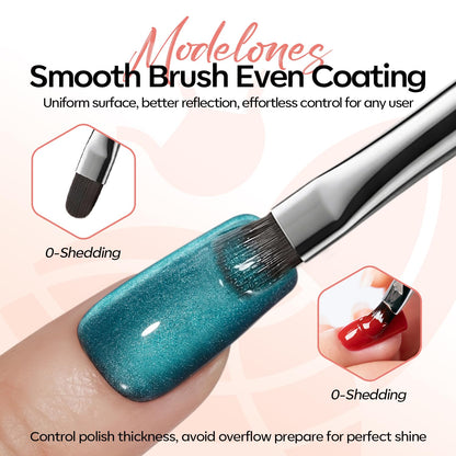 Modelones Nail Art Brushes Set, Nail Brush kit Gel Polish, Extension Gel, Liner, Clean up, Carving, Apex Building, Dotting Pens Professional Tools for Drawing Painting 3D Design Salon & DIY Use