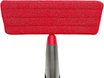 Rubbermaid Reveal Spray Mop Replacement Head, Red, Reusable Wet Mop Microfiber Pad for Floor Cleaning in Kitchen/Bathroom/Kitchen/School