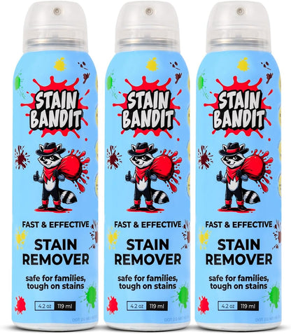 Stain Remover Spray | Non-Toxic Stain Remover Family Safe Formula | Bag-On-Valve 360° Continuous Spray Bottle | Cleaner for Clothes, Upholstery, Carpet & Car Seats 4.2 Oz, (Pack of 1)