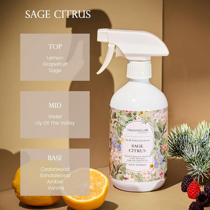 ‌M&SENSE Air & Fabric & Pet Odor Eliminator Spray - 16.9oz Large Size Natural Safe Air Freshener Rose Scented Deodorizer for Home Eliminates Smoke & Musty Smells, Ideal for ‌Dining Room Living Spaces