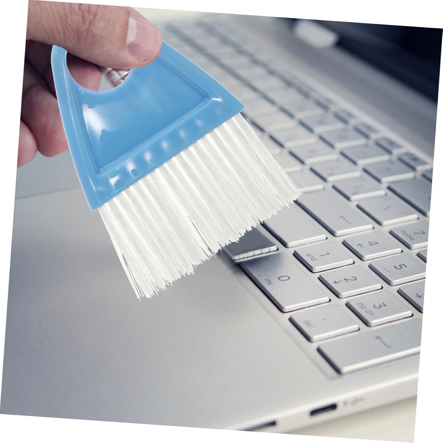 Mini Broom and Dustpan Set 2 Pieces Compact Desktop Cleaning Tools with Flexible Bristles for Pet Hair Household Debris and Car Interior Cleaning