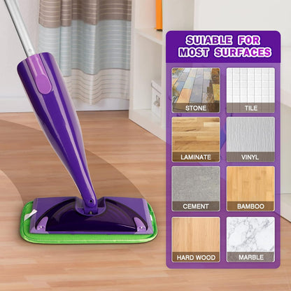 Orighty Microfiber Mop Pads Compatible with Swiffer Wet Jet, Reusable Swiffer Wet Jet Pads Refills, 12 Pack Machine Washable Replacement Pad for Multi Surface Wet & Dry Cleaning