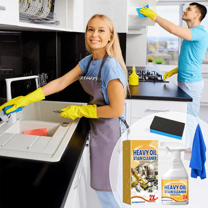 2Pcs Kitchen Heavy Oil Cleaner Spray, 2026 New All Purpose Kitchens Heavy Oil Cleaning Agent,Multipurpose Kitchen Cleaner, Heavy Duty Degreaser Cleaner Spray for Countertops, Ovens and Appliances