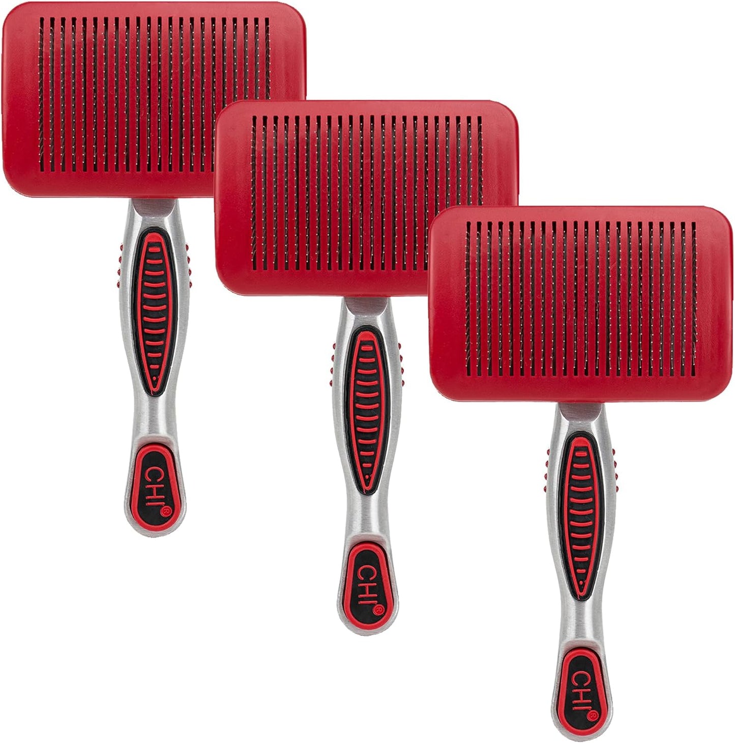 CHI for Dogs Rubber Fur Accumulator Brush, Dog Grooming Tool for Removing Loose Hair and Lint from Coats Furniture Clothing and Car Seats, Flexible Rubber Bristles, Easy Clean Grooming Brush
