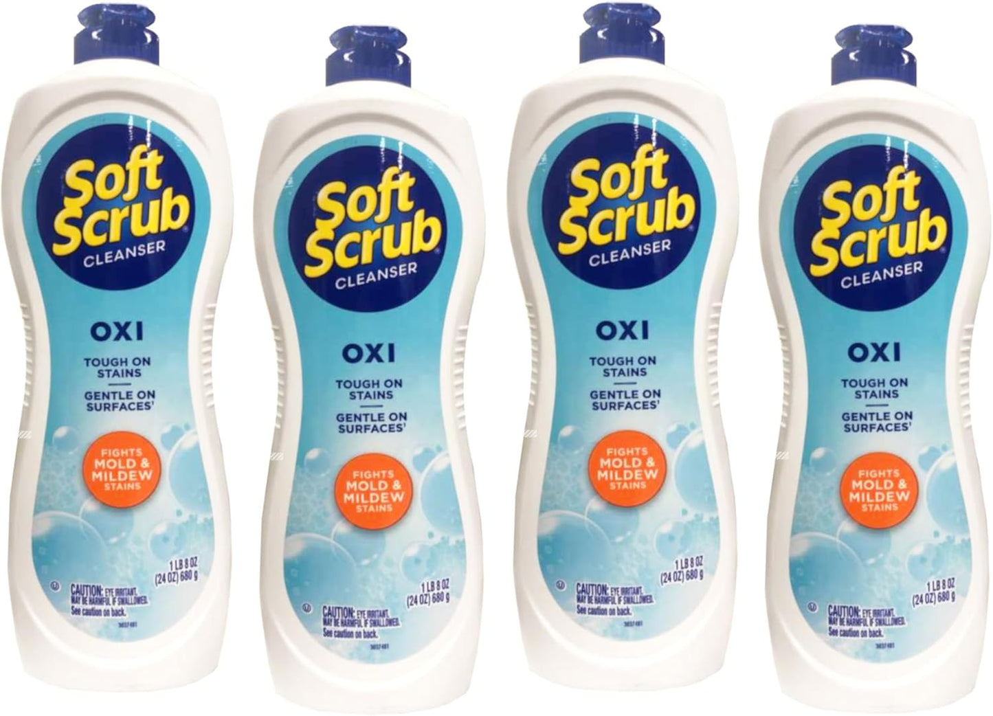 Soft Scrub Oxi Cleanser, 24 Ounce (4 Pack)