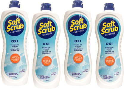 Soft Scrub Oxi Cleanser, 24 Ounce (4 Pack)