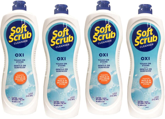 Soft Scrub Oxi Cleanser, 24 Ounce (4 Pack)