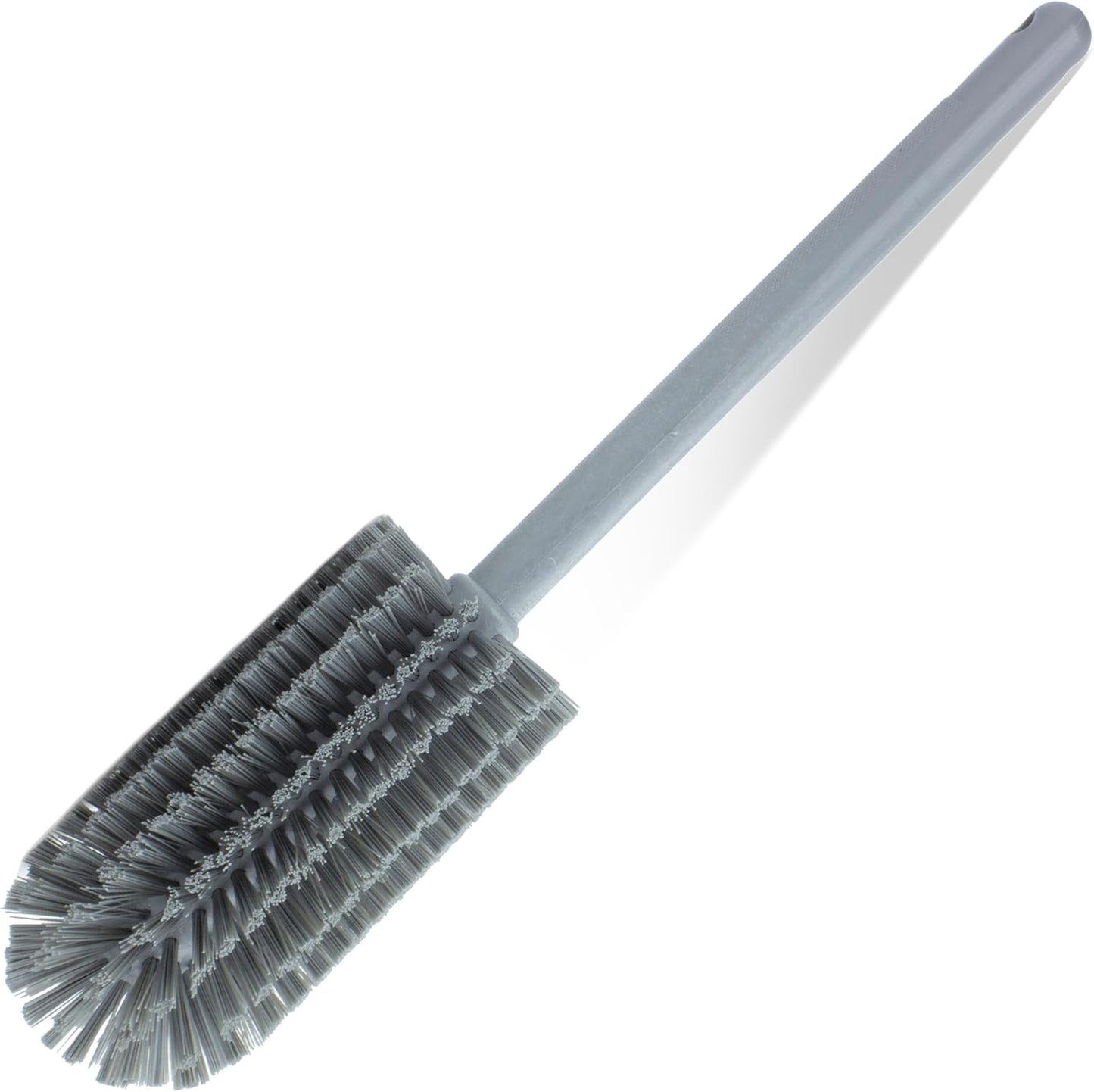 SPARTA Large Water Bottle Brush Ideal for Wide-Mouth Jars, Bottles and Tumblers, Dishwashing Tool with Handle for Home and Commercial Kitchens, Plastic, 12 Inches, White
