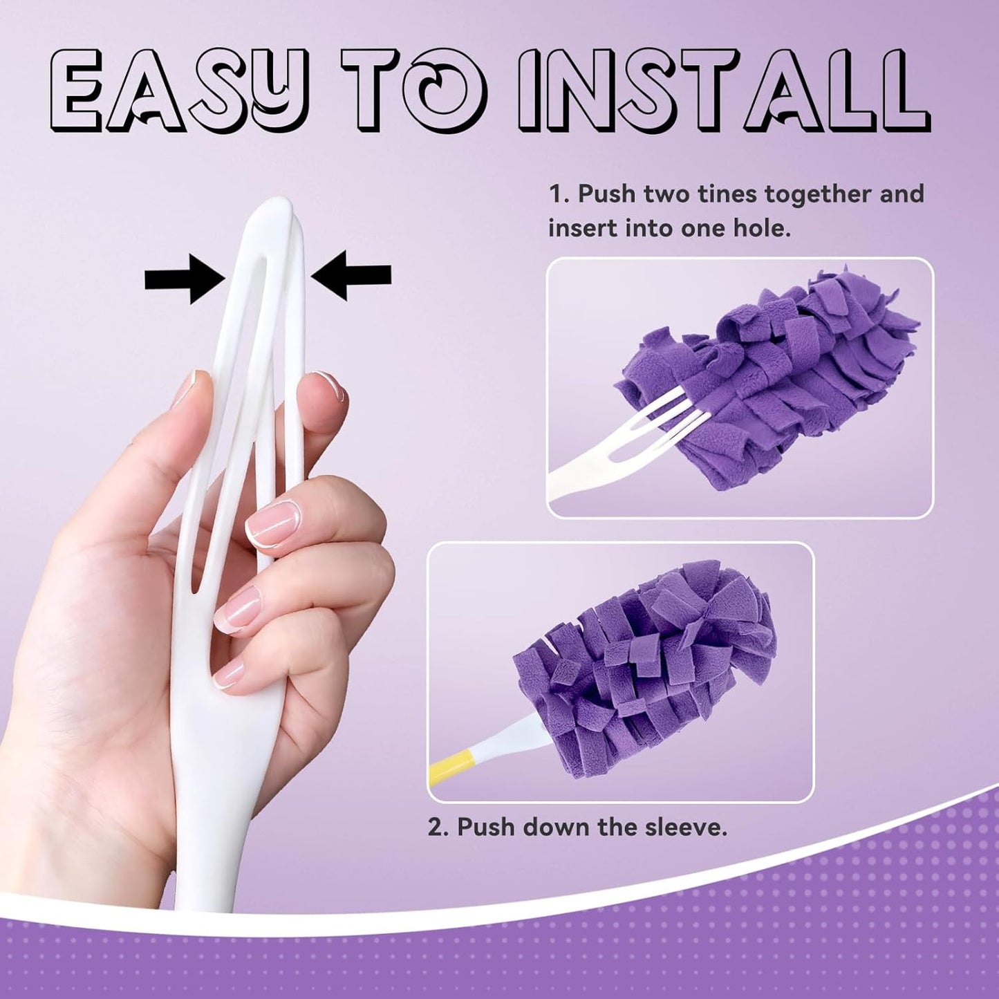 Reusable Duster Refill Compatible with Swiffer, 360 Heavy Duty Duster Refills Only, Washable Duster Pads for Swiffer Duster 3ft 6ft Extended Handle for Cleaning, 12 Pack (Handle is Not Included)