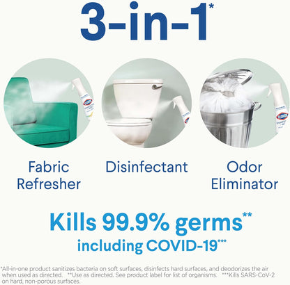 Clorox Disinfecting Mist, Eucalyptus Peppermint, Disinfecting Spray, 16 Fluid Ounces