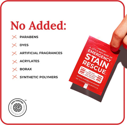 Emergency Stain Rescue Stain Remover Spray - For Wine & Coffee - Blood Stain Remover Clothes & Laundry - Carpet Cleaner Spray with No Added Phosphates - 2 x 4 Fl Oz