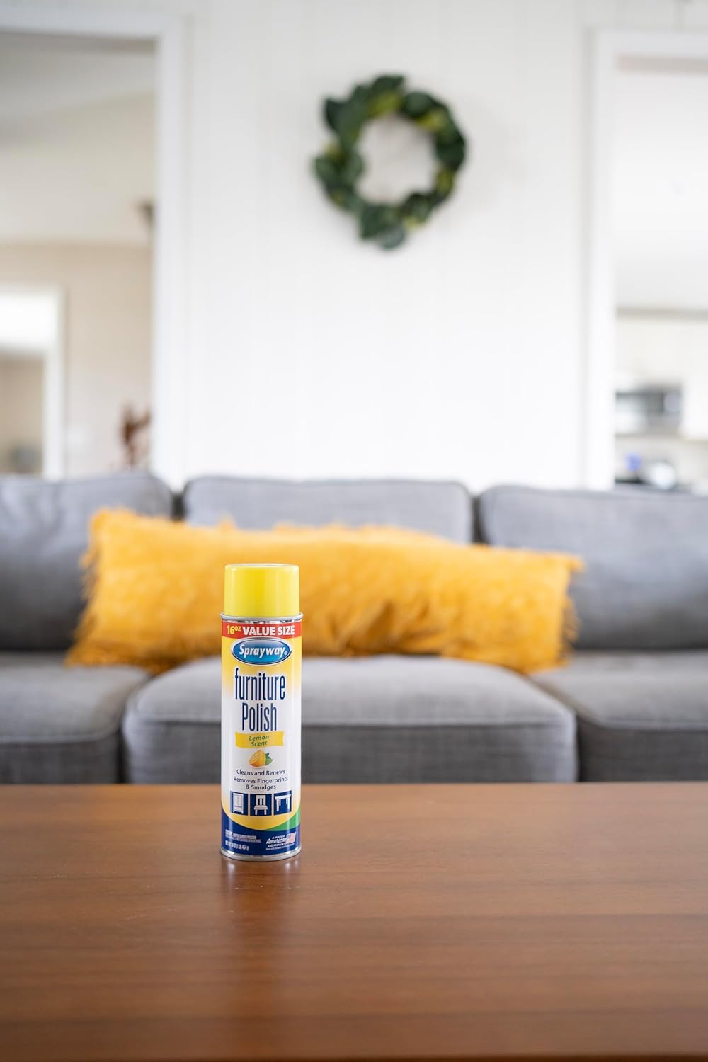 Sprayway Furniture Polish, Fl Oz, 16 Ounce