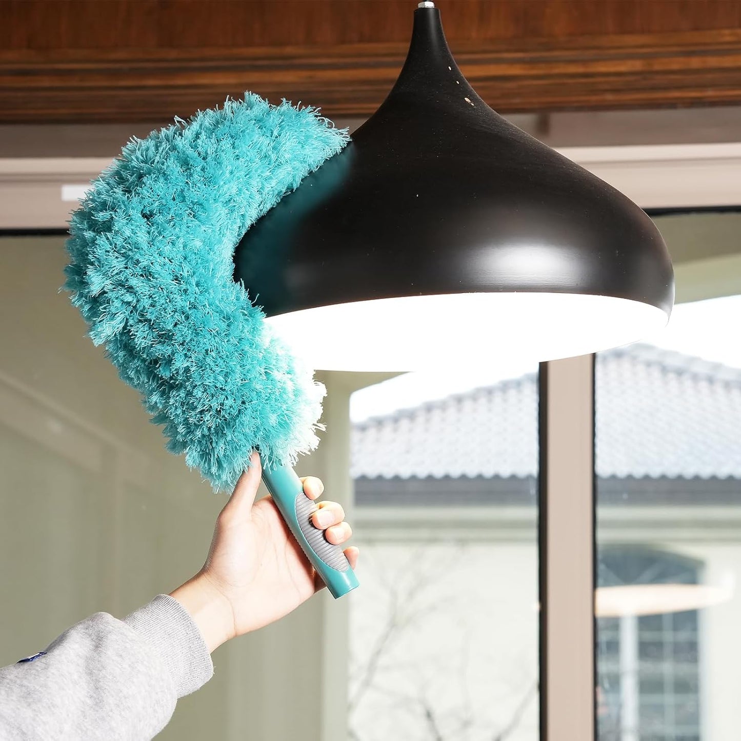 TelesPro 3-Piece Duster Attachment | Ideal House Cleaning kit with Cobweb Duster, Chenille Ceiling Fan Duster, Microfiber Feather Duster | Compatible with Standard US Acme Thread Poles
