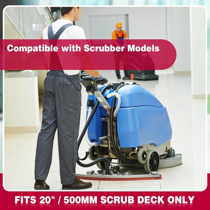 32.75" Rear & 31" Front Polyurethane Squeegee Blade Replacement Kit, Compatible with T300 T300e Nobles Speed Scrub, Industrial Floor Scrubber Blades