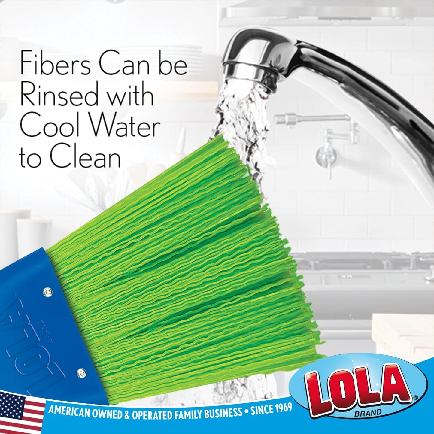 LOLA Whisk Broom, Hand Brush, Durable Bristles, Whisks Away Dirt & Debris, Compact, Hang Hole for Easy Storage, Indoor/Outdoor, 1 Pack