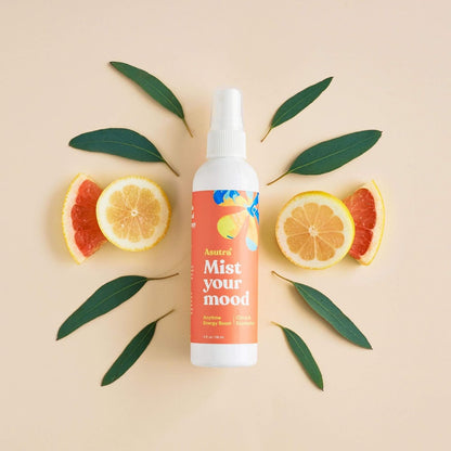 ASUTRA Multi-Use Essential Oil Aromatherapy Spray (Citrus & Eucalyptus), 4 fl oz – Mist for Face, Body, Rooms & Linens – Car, Fabric, and Bathroom Freshener