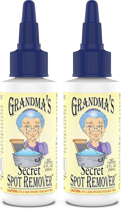 Grandma's Secret Spot Remover Laundry Spray - Chlorine, Bleach and Toxin-Free for Clothes - Fabric Stain Remover Removes Oil, Paint, Blood and Pet Stains - 16 oz & 2 oz Combo, DuoPack