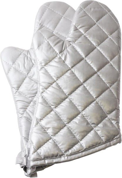 ARCLIBER Oven Mitts 1 Pair of Quilted Terry Cloth Cotton Lining,Extra Long Professional Classic Oven Mitt Heat Resistant Kitchen Oven Gloves,16 Inch