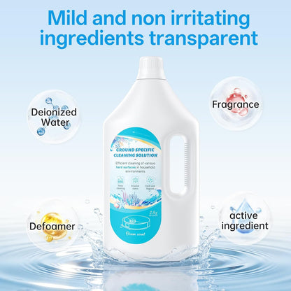 Nukisa 1L Sweet Orange Floor Cleaning Solution Compatible with Roborock&Eufy&iRobot&Ecovacs&Dreame&Shark, Fragrance Deodorization, Deep Cleans for Multiple Hard Floors, Suitable With All Robot Vacuum