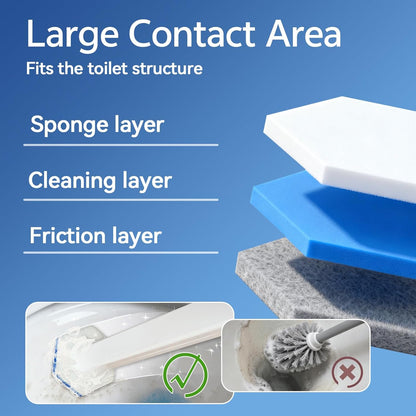 Aimery 100 Counts Blue Disposable Toilet Bowl Cleaning Wand Refills Compatible With Clorox(100,Blue)