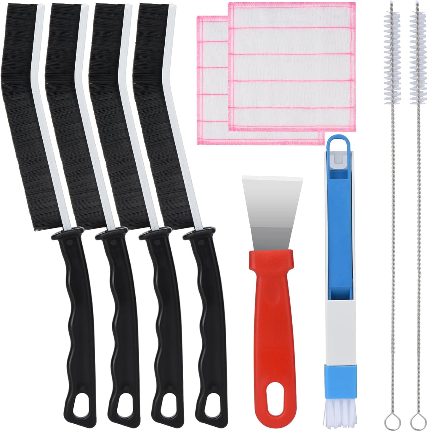 Crevice Cleaning Brush,12 Pcs Cleaning Supplies Cleaning Brush Tools,Hard Bristle Cleaning Brushes for Household Use Bathroom Tiles Kitchen Corner,Sink,Teapot, Bottle,Blender Practical and Durable