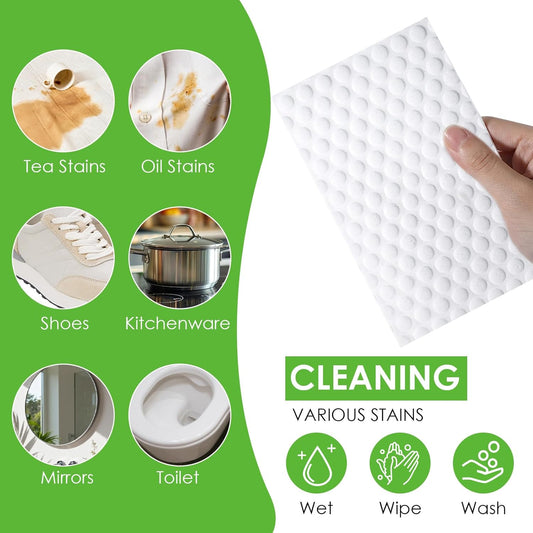 20 Pcs Magic Sponge Eraser Sheets, Melamine Foam Sheet, Convex Point Melamine Sponge for Deep Cleaning, Disposable Magic Cleaning Wipes for Furniture
