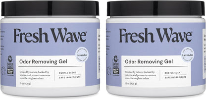 Fresh Wave Odor Removing Gel, 7 oz., Pack of 3 - Odor Absorbers for Home, Safer Odor Relief, Natural Plant-Based Odor Eliminator, Every 7 oz. lasts 15-30 Days, For Cooking, Trash & Pets