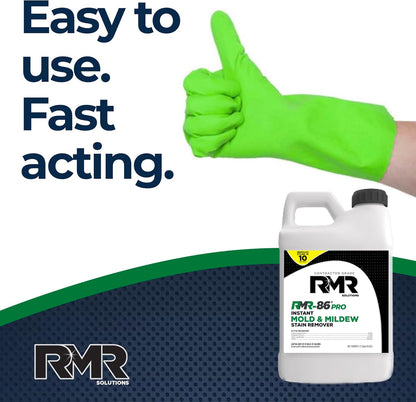 RMR-86 Pro Contractor Grade Mold Stain & Mildew Stain Remover Cleaning Solution, Professional Quality Formula, 1 Gallon