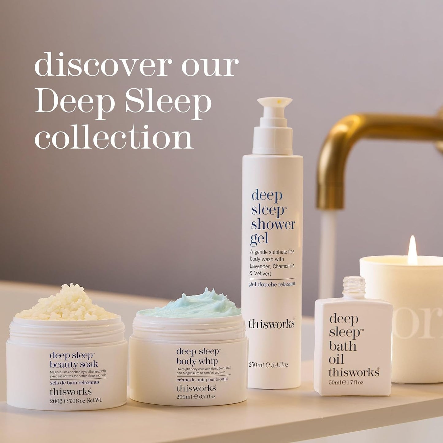 THISWORKS Deep Sleep Pillow Spray – Fast-Acting Natural Formula with Lavender for Relaxation and Restful Sleep – 35 ml (1.2 fl oz) Mini Travel Size