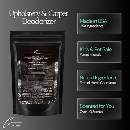 Lapew Black Sea Scented Cleaning Bundle | Carpet Deodorizer Powder (16 oz) & Mop Soap Concentrate (36 oz) | Pet-Friendly Odor Eliminator - Colors B