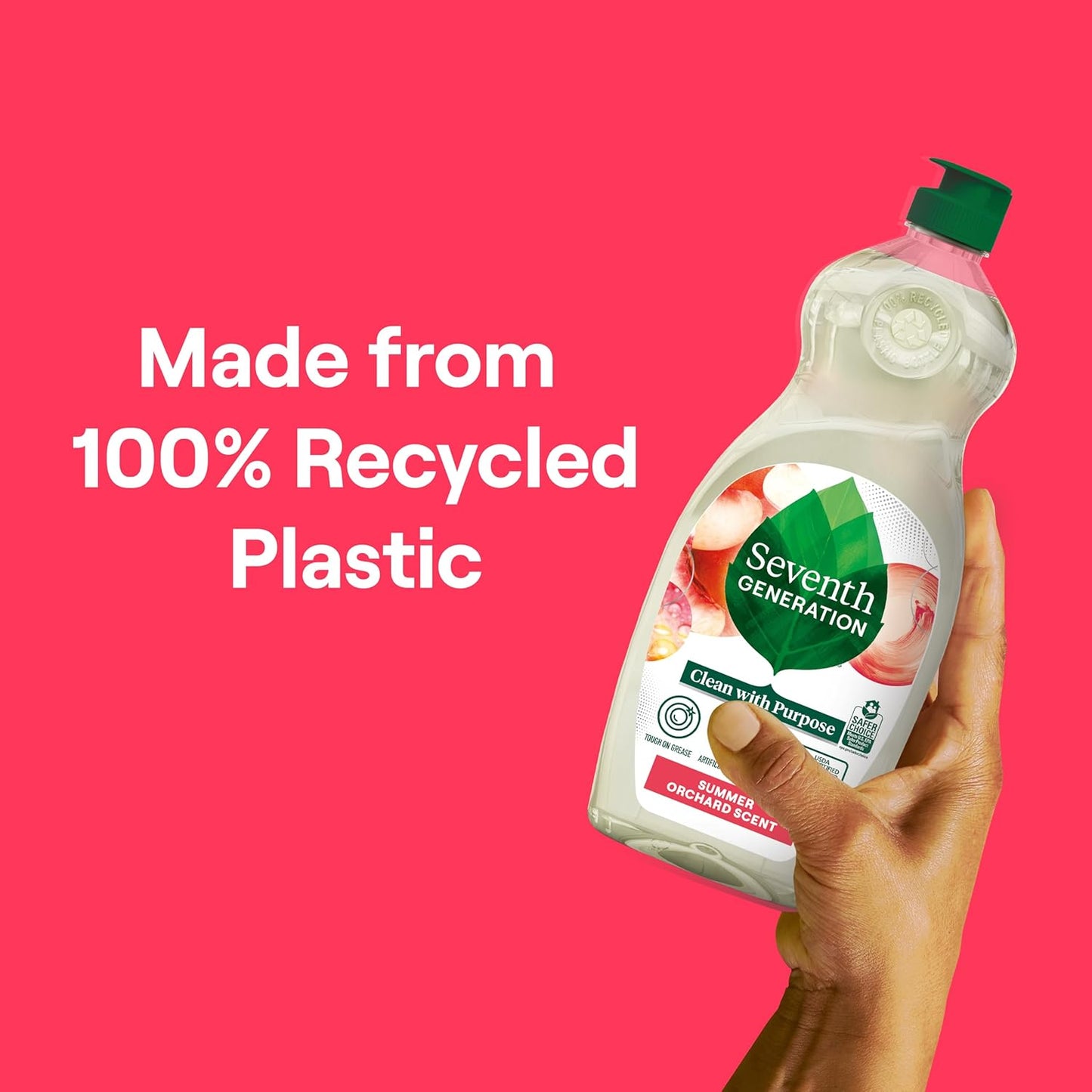 Seventh Generation Dish Liquid Soap Free & Clear liquid soap Pack of 6 Dishwashing Soap Dish Soap for sensitive skin 19 oz