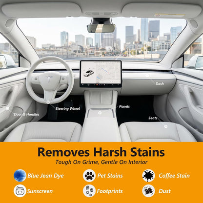 LISRUX Leather Cleaner and Conditioner Kit-2×18oz, Leather Cleaner for Car Seats, Furniture, Couches, Shoes & Boots, pH-Balanced, Restores & Protects All Leather For Natural, Synthetic, Faux, Pleather