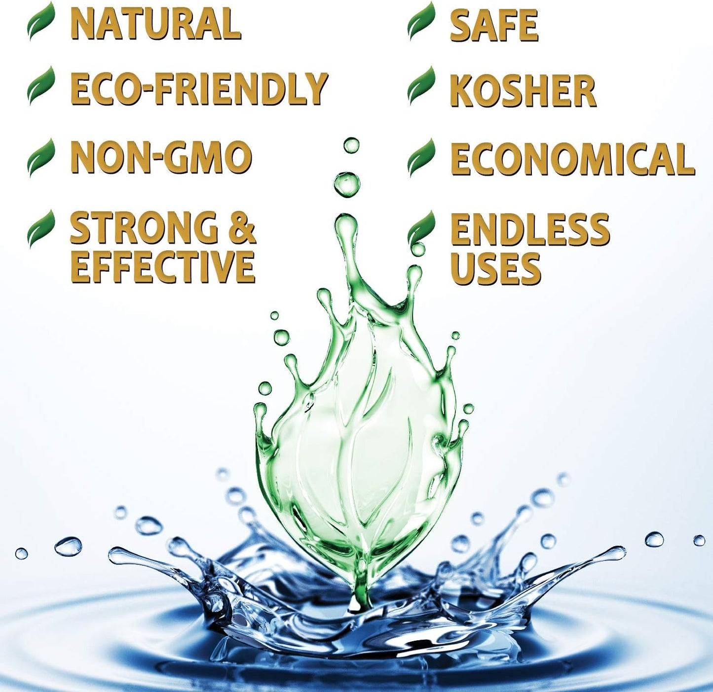 OrganicMatters Vinegar 30% Organic Industrial Cleaning Agent Concentrate, Pure Non-GMO Kosher All-Purpose Home & Garden Vinegar, Eco-Friendly (128 oz Gallon Refill)
