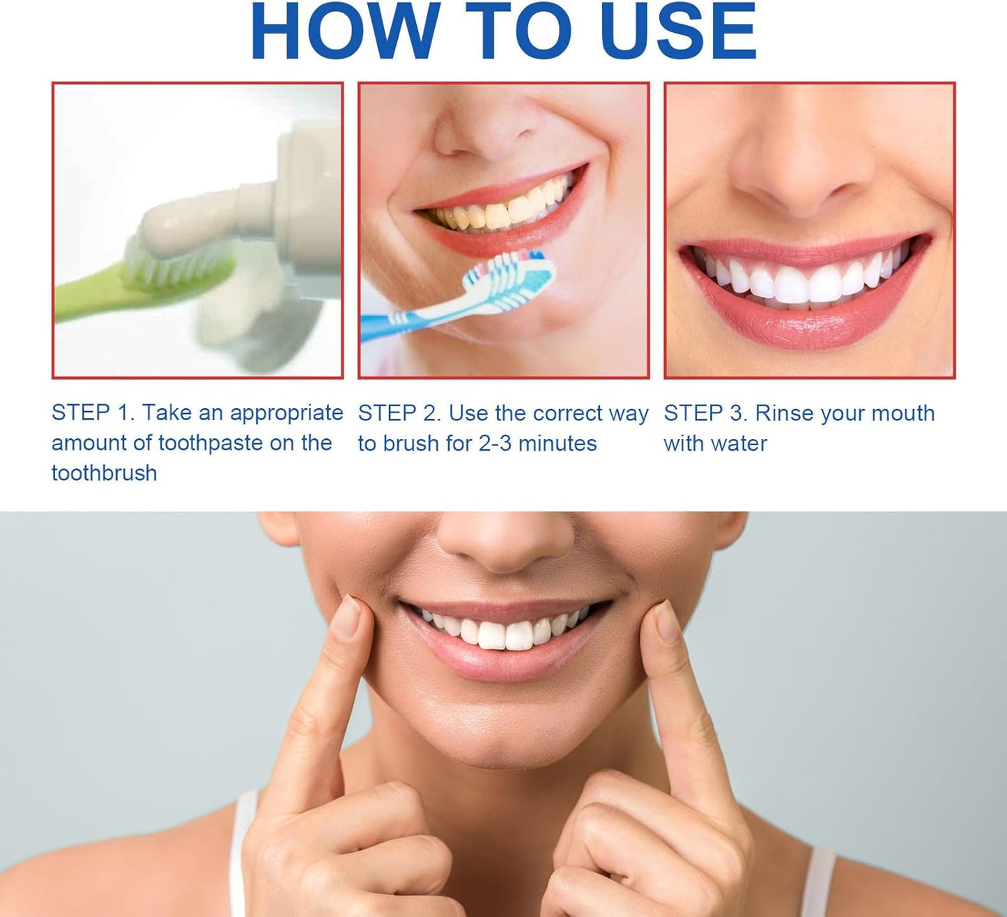2PCS SP-6 Toothpaste, SP6 Probiotic Toothpaste, Fresh Breath, Deep Cleaning Care