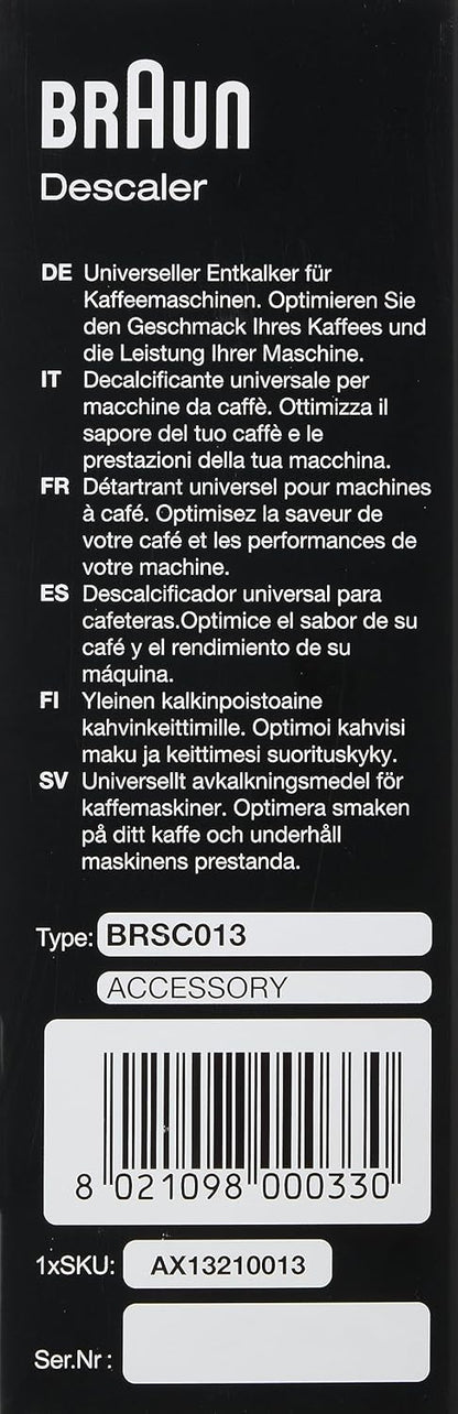 Braun Coffee Maker Descaling Solution (200ml)