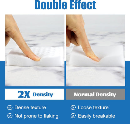 30 Pack Magic Sponges Cleaning Eraser, 2X Density Melamine Sponge,Cleaning Pad for Bathroom,Kitchen,Dish,Furniture, Floor,Wall,Shoe,Cleaner, Non-Scratch Scrub Foam (30)