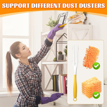 Replacement Handles Compatible with Swiffer Duster Refill, Swiffer Duster Extended Handle,Foldable & Extendable Dust Handle Only (3)