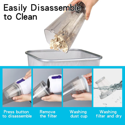 Intercleaner Corded Vacuum Cleaner, 15KPa Powerful Suction with 400W Motor, 12 in 1 Lightweight Bagless Stick Vac with Handheld, Ultra Quiet, for Hardwood Floor Carpet Car Pet Hair