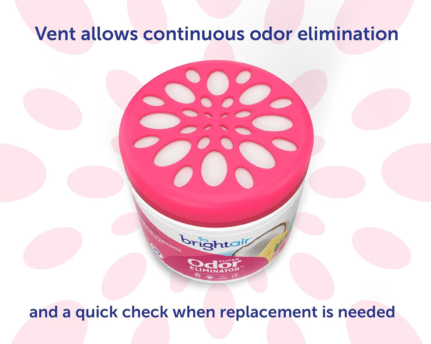 Bright Air 14 oz. Super Odor Eliminator, For Medium-Size Spaces, Cool & Clean Scent, Case of 6,Air Freshener, Natural Essential Oils, Lasts Up to 90 Days Each