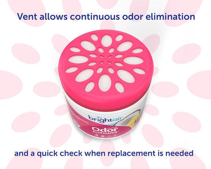 Bright Air 14 oz. Super Odor Eliminator, For Medium-Size Spaces, Cool & Clean Scent, Case of 6,Air Freshener, Natural Essential Oils, Lasts Up to 90 Days Each
