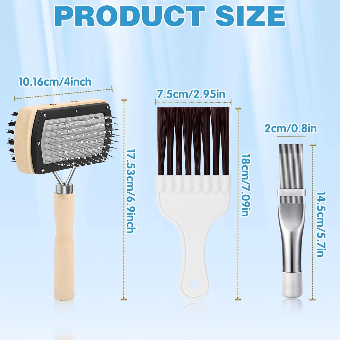 4Pcs Air Conditioner Ac Cleaning Kit, Useful Double-Sided Coil Cleaning Brush, Plastic Coil Brush Blinds Brush 2 in 1 Groove Cleaning Brush, Good Cleaning Effect for Air Conditioners, Refrigerators