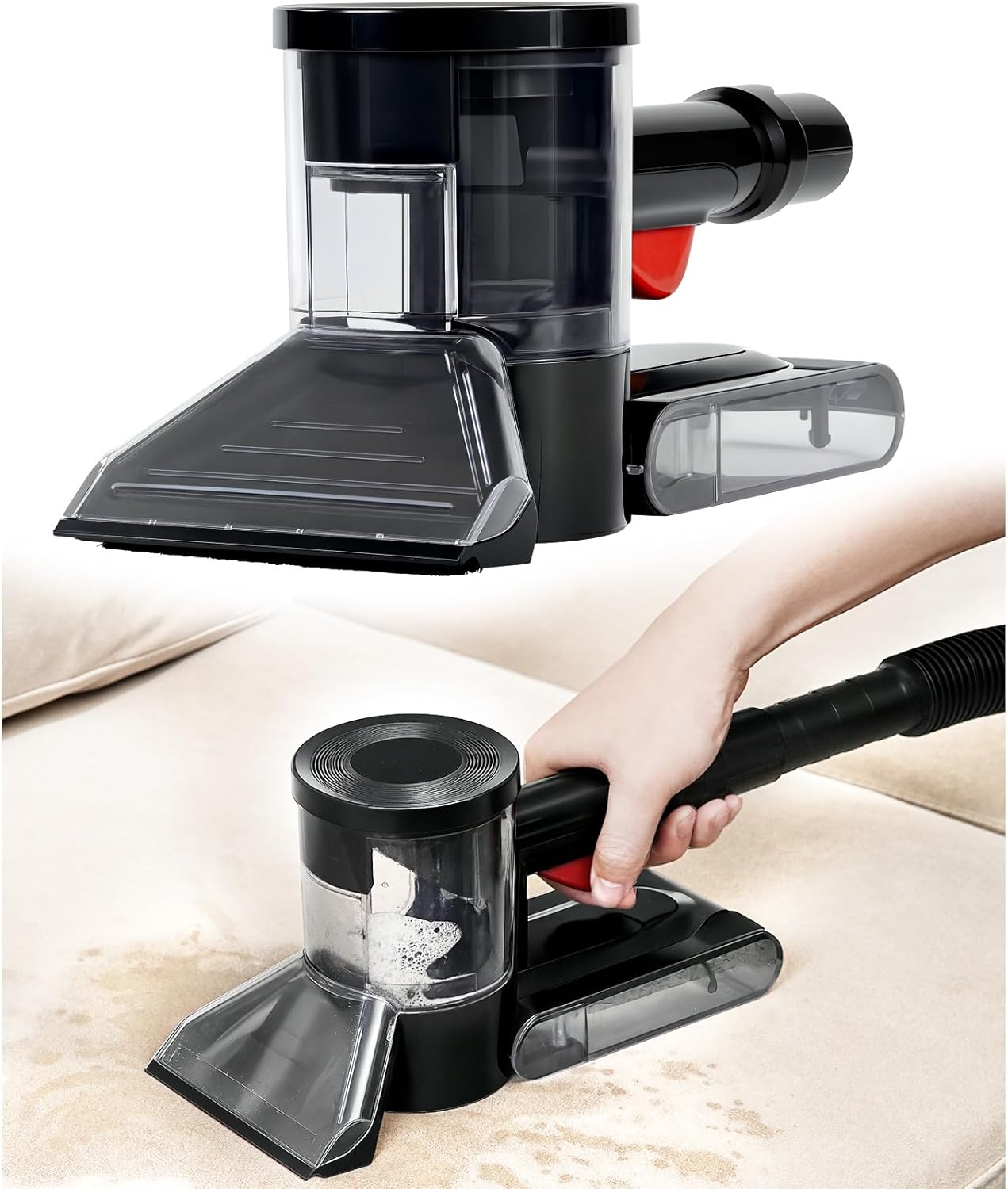 Sub Surface Carpet Extraction Vacuum Attachments for Water Wet Extractor Vac Cleaners, Stain Remover Deep Cleaning Rug Shampooer Tools for Sofa, Rug, Car Seats – Spray & Extract Stains Easily