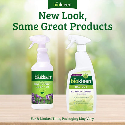 Biokleen Bac-Out Bathroom Cleaner - 32 Ounce -Eco-Friendly, Non-Toxic, Plant-Based, No Artificial Fragrance, Colors or Preservatives