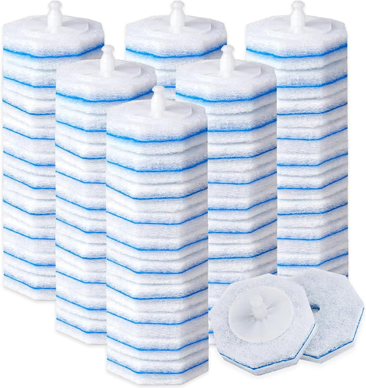 Disposable Toilet Wand Refills Compatible with Clorox Toilet Cleaning Scrubber, 60 Count Toilet Bowl Cleaner Brush Refill Pads