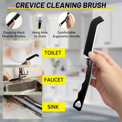 12Pcs Crevice Cleaning Brush Set, Hard Bristle Small Cleaning Brushes for Household Use with Scraper & Hook, Multi-Purpose Cleaning Tool for Kitchen, Bathroom, Grout, Corners, Tight Spaces