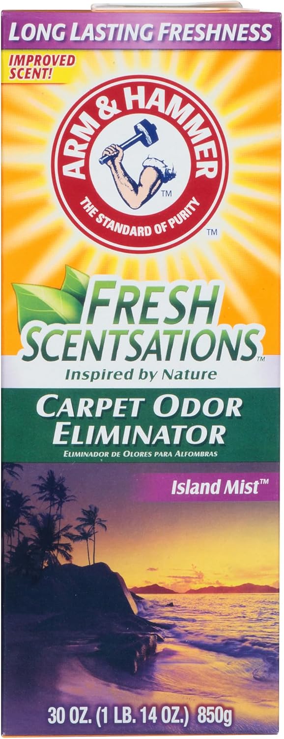 Arm & Hammer Carpet Odor Elimantor, Island Mist, 30 Oz (Pack of 6)