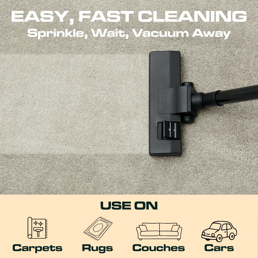 Ripclean Carpet Deodorizer & Freshener Cleaning Powder, Odor Eliminator for Strong Odors & Homes w/Pets, Safe around Kids & Pets, Use on Carpet, Rugs, Upholstery & More (16 Ounce, Lemon)