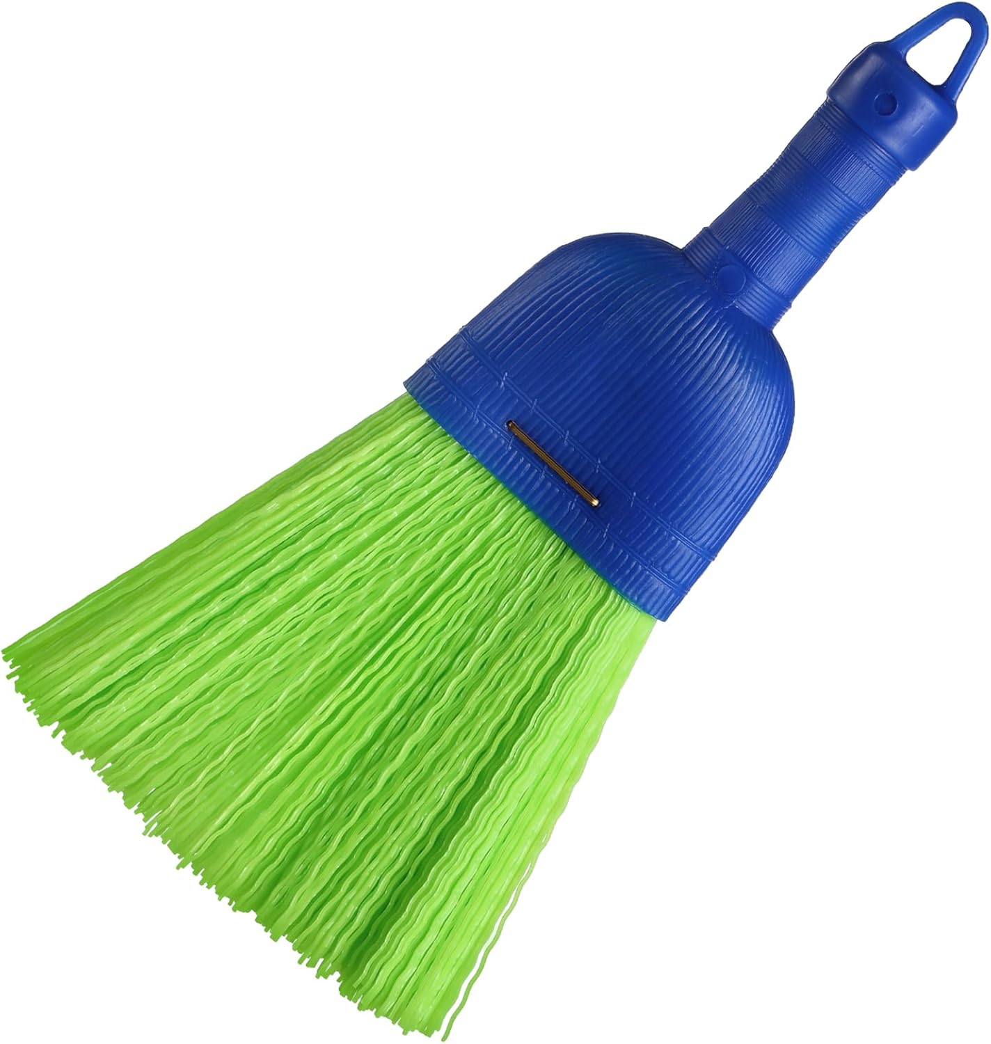 Domensi 2 Pcs Whisk Broom Poly Fiber Handheld Brush Hand Brush Outdoor Car Broom with Hang Hole for Cleaning Inddoor Porches Floors Decks Driveways Dirt Dust
