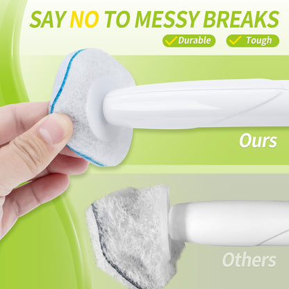 Toilet Bowl Cleaner Wand Refills Compatible with CLOROX, 21 Count Disposable Toilet Brush Refills, Replacement Heads for Toilet Cleaning System