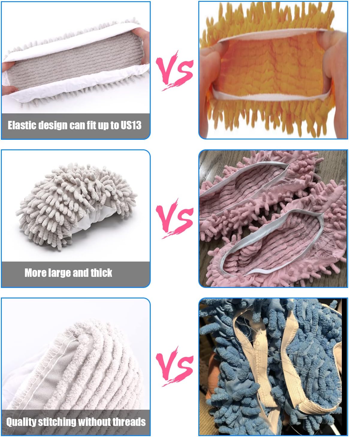 8 Pcs Mop Slippers Socks Floor Cleaning,Microfiber Shoe Covers dust Washable Reusable for Woman Man House Kitchen (Dark Grey)
